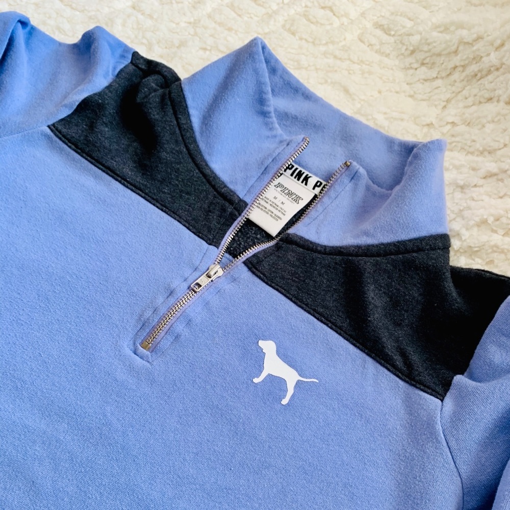 PINK half zip sweater